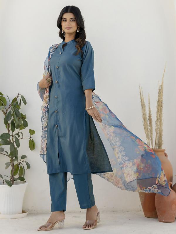 9710 t Silk Blend Women Ethnic Suit Sets